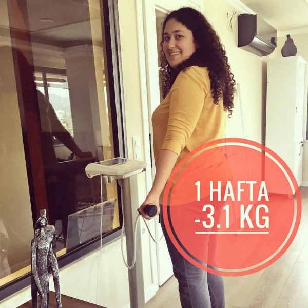 1 hafta -3.1 kg